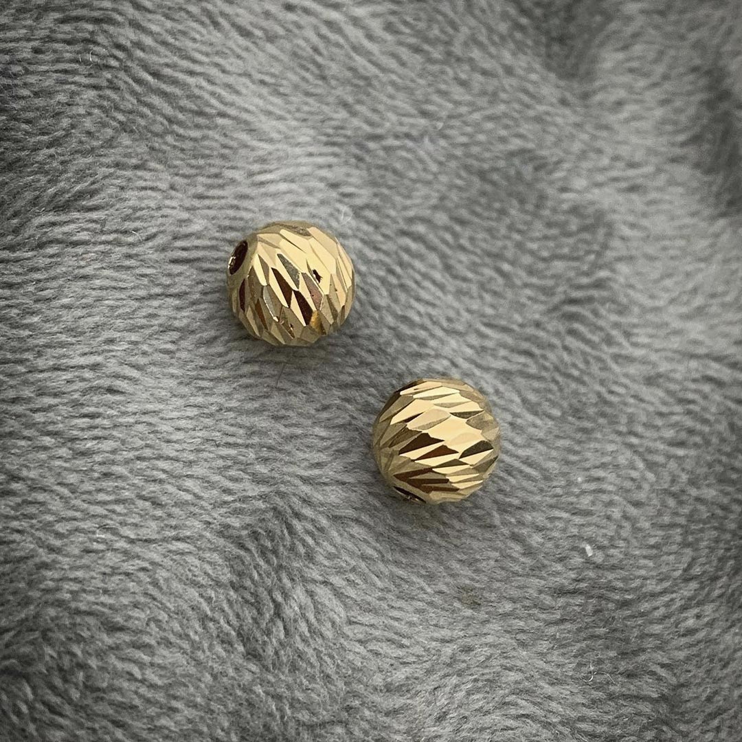 Bola Oro Diamantada Progreso Oro 18k