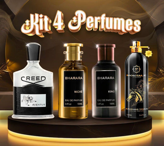 Kit 4 Perfumes Árabes Hombre
